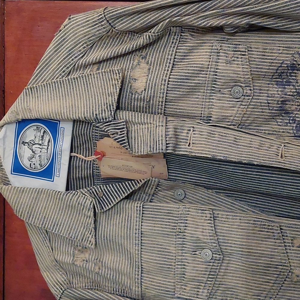 Men's New with Tag Ralph Lauren Denim & Supply Jacket with Abrasions
